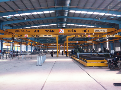 Cầu trục dầm đôi 10 tấn, hệ thống bán cổng trục 5 tấn