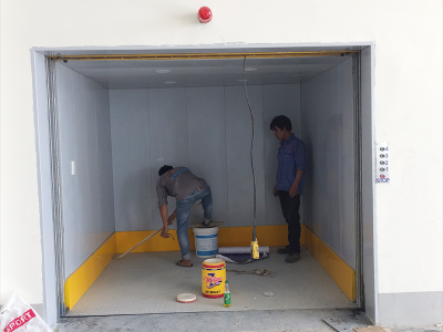 Thang máy nâng hàng kèm người 4 stop